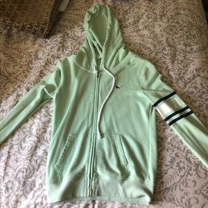 Mint green Pink zip up jacket